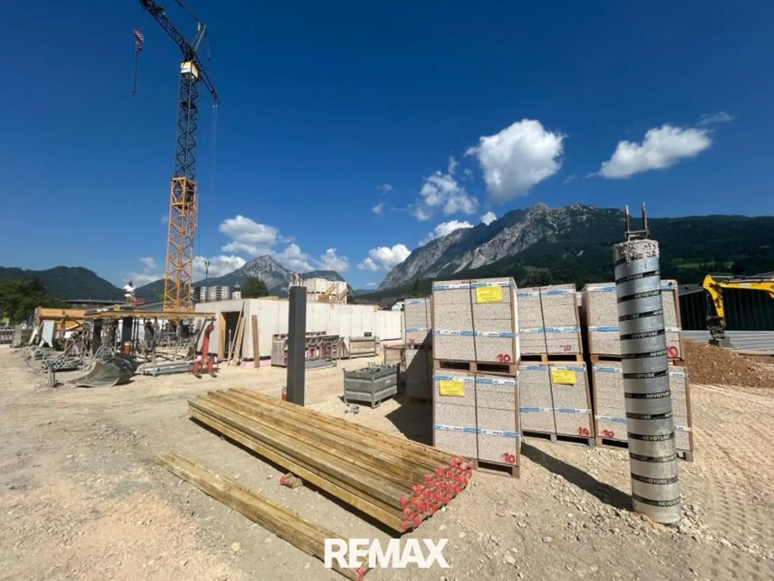 Die Baustelle läuft auf Hochtouren