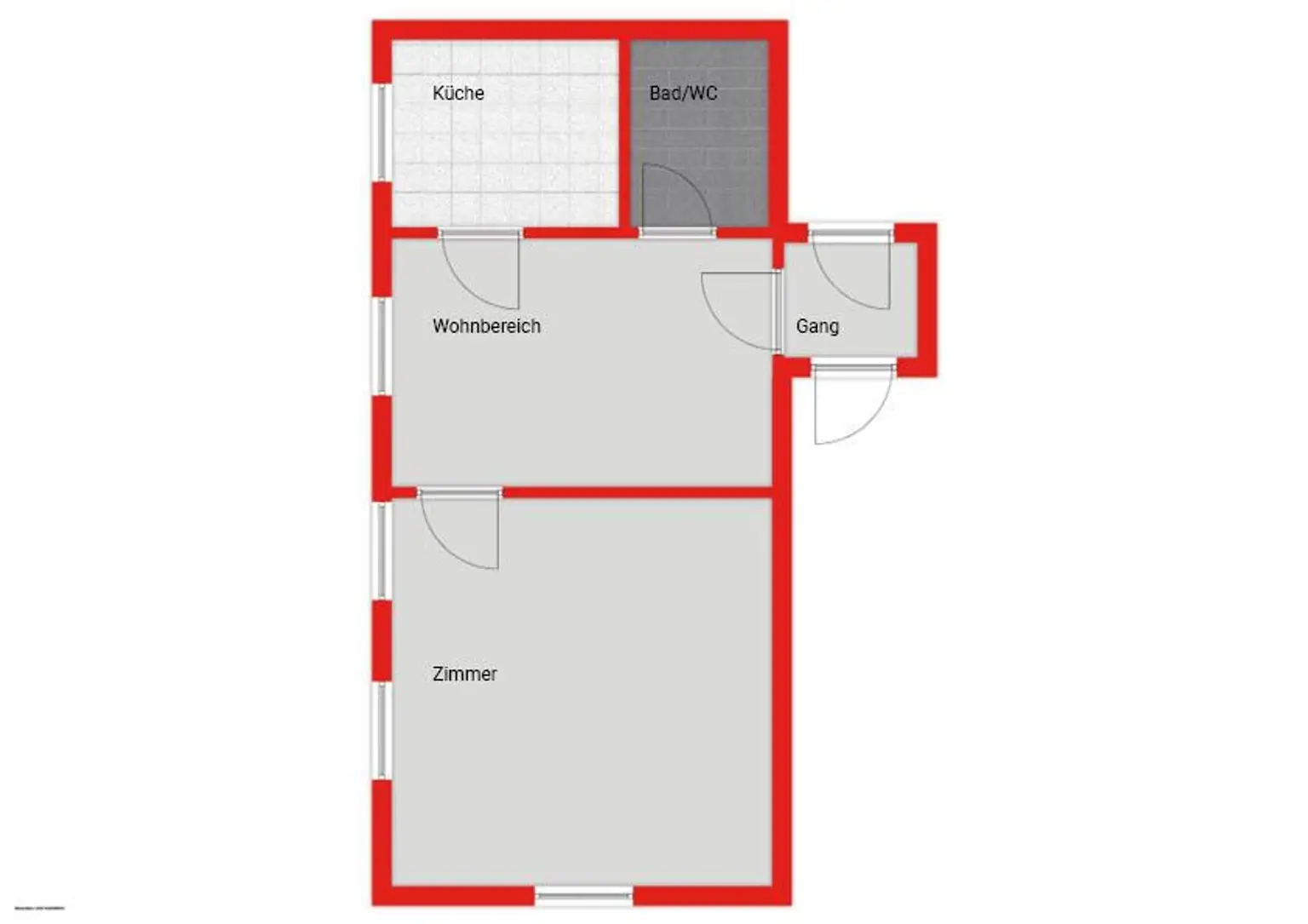 Zentrale 2-Zimmer-Wohnung mit Gartennutzung!