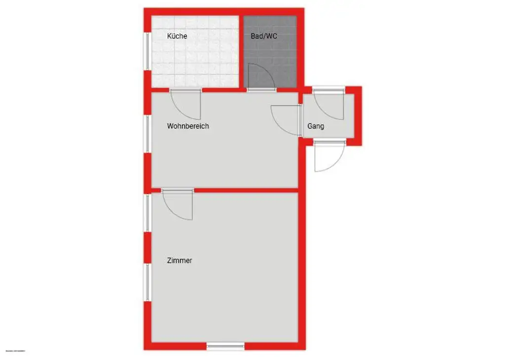 Zentrale 2-Zimmer-Wohnung mit Gartennutzung!