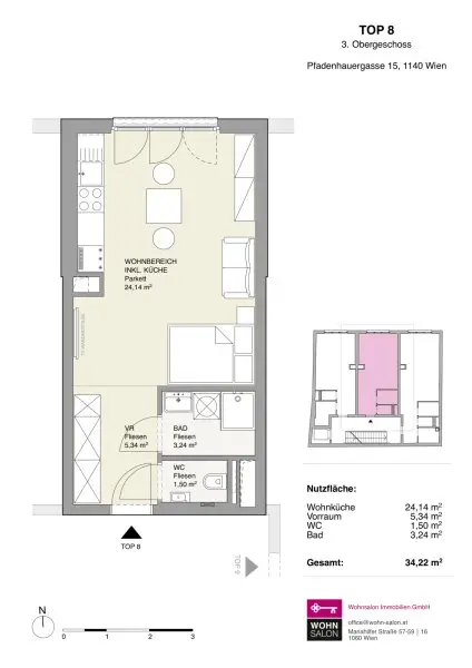 MODERNER NEUBAU - 1-ZIMMER-APARTMENT