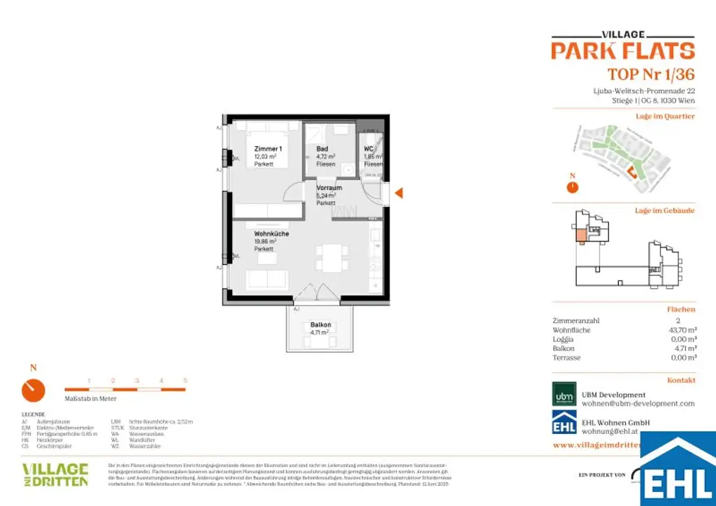 Anlage mit Potenzial: Modernes Wohnen in den PARK FLATS im 3. Bezirk