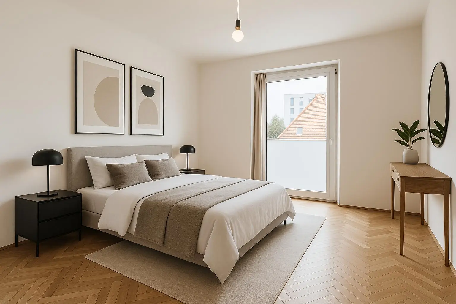 Einrichtungsbeispiel Schlafzimmer