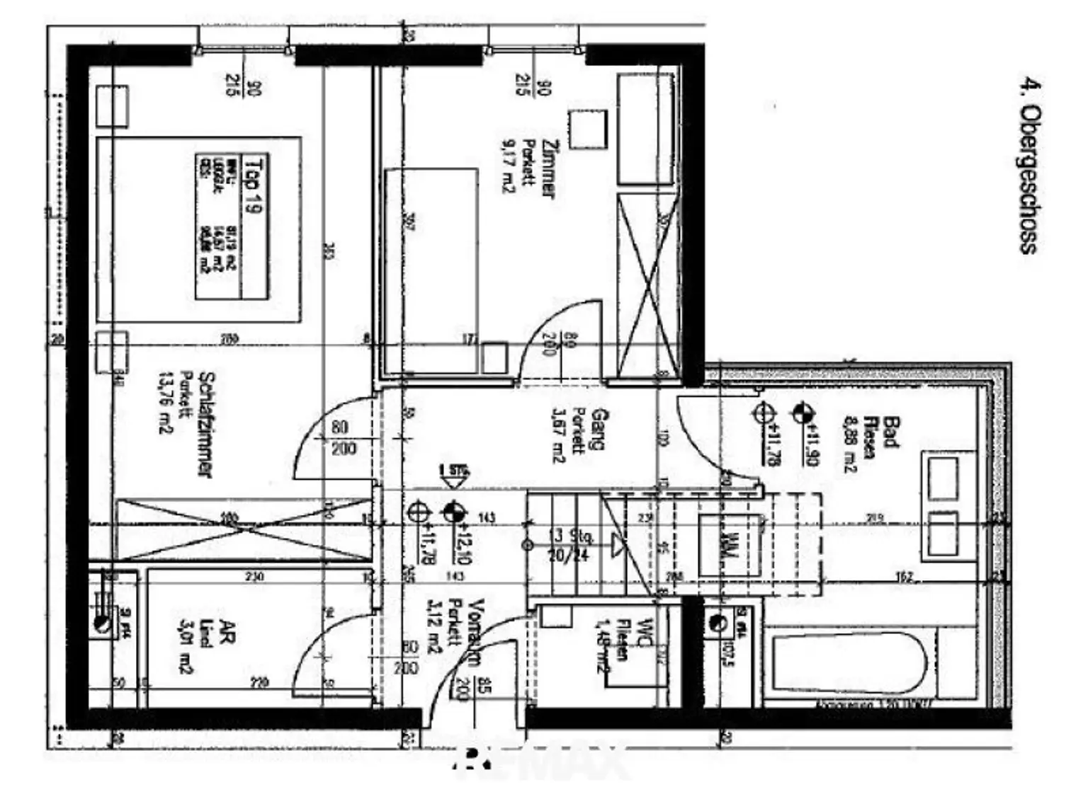 Plan OG 4. Stock DG 1 ETW 1210 Langenzersdorferstr