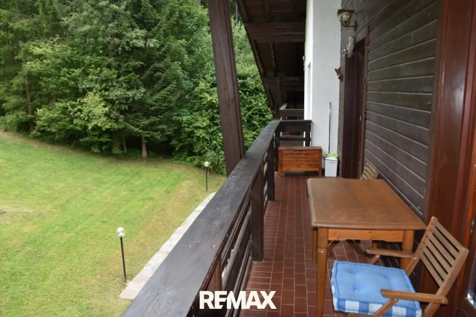 Blick vom Balkon