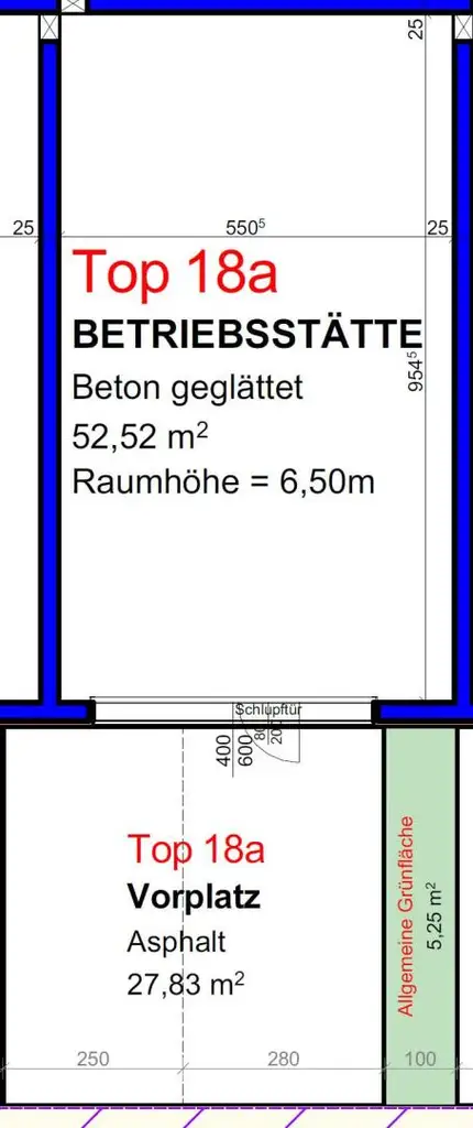Betriebs- oder Lagerhallen von 59 - 230 m² Fläche im FE Business Park St. Florian / Asten zu vermieten - PROVISIONSFREI! (Top 18a)