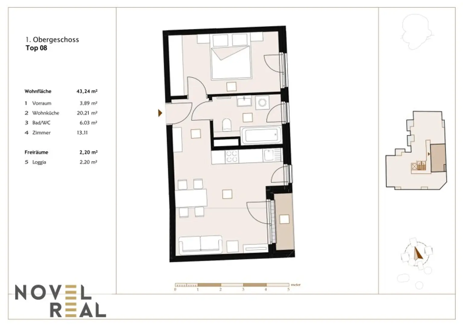 Modernes Wohnen mit Loggia in zentraler Lage