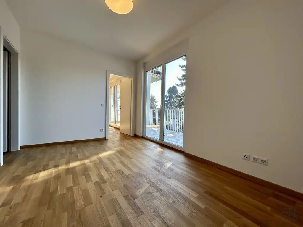 50,5 m² Neubau: 2-Zimmer mit 17,6 m² Balkon und Lift in Graz-Wetzelsdorf