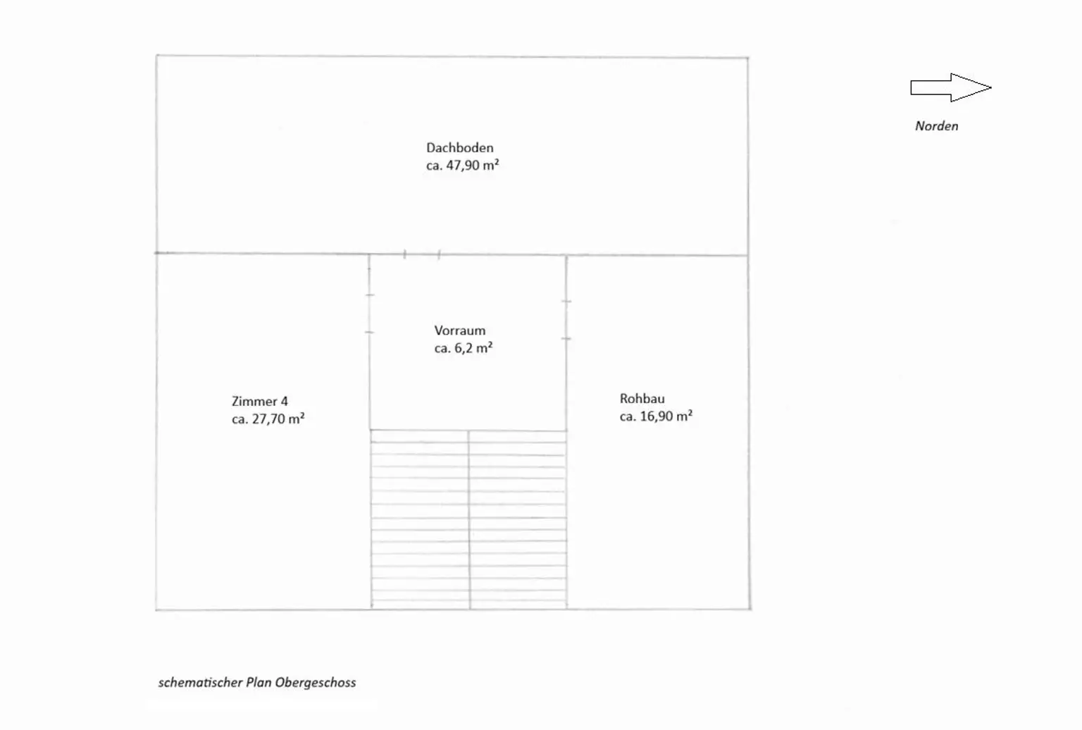 schematischer Plan Dachgeschoss
