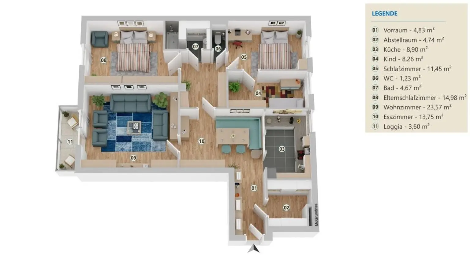 20 Grundriss ETW 1100