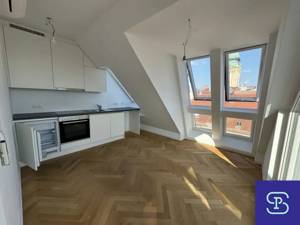 Provisionsfrei: Klimatisierte 73m² DG-Wohnung + 10,2m² Terrasse Nähe Karmelitermarkt - 1020 Wien
