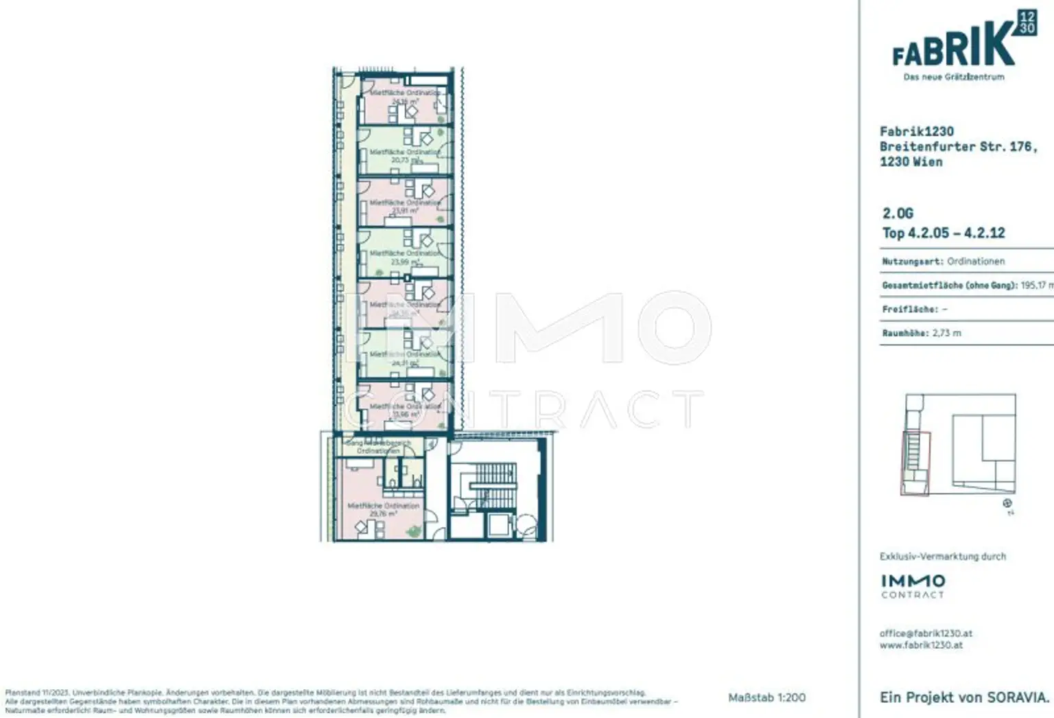 Grundriss Behandlungsraum
