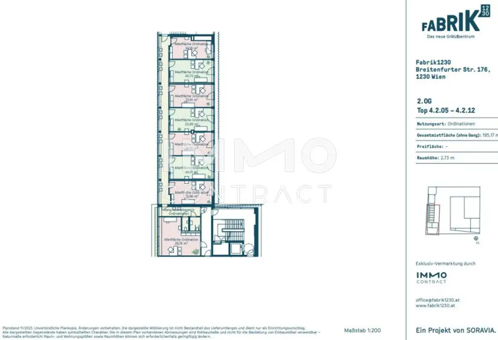 Grundriss Behandlungsraum