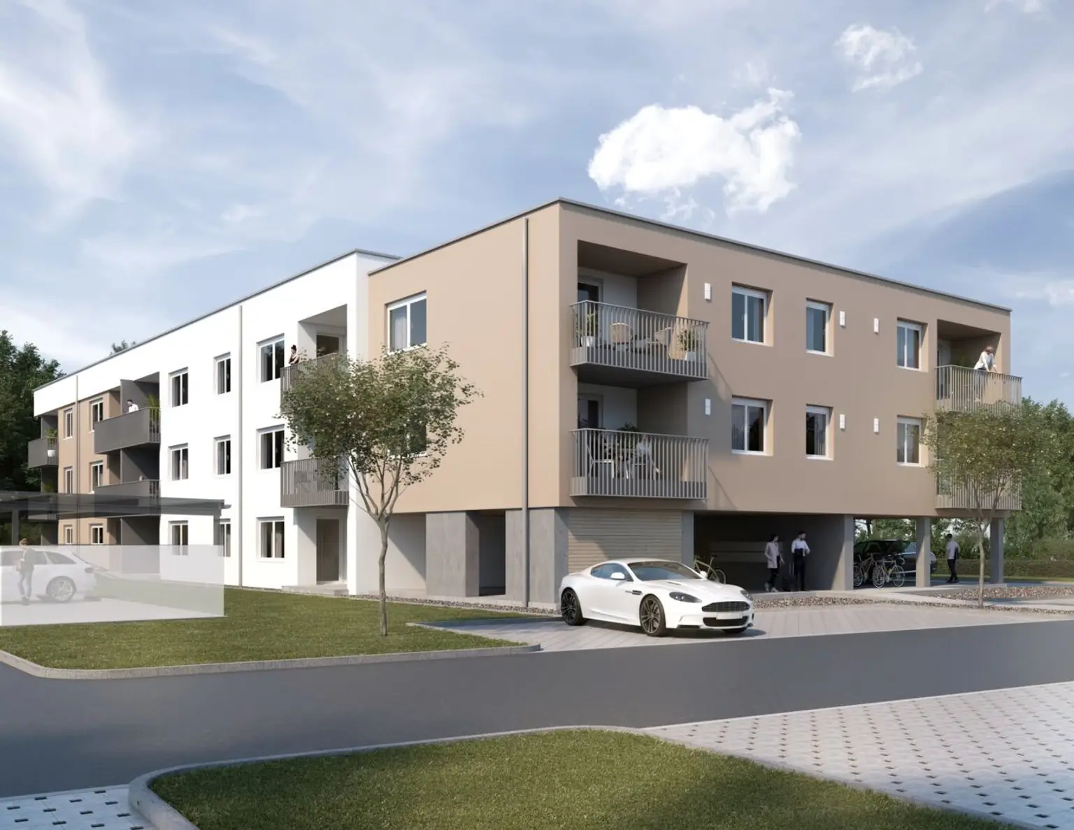 3-Zimmer Wohnung im EG mit Carport, Top 4, Miete mit Kaufoption! NEUBAU - Erstbezug
