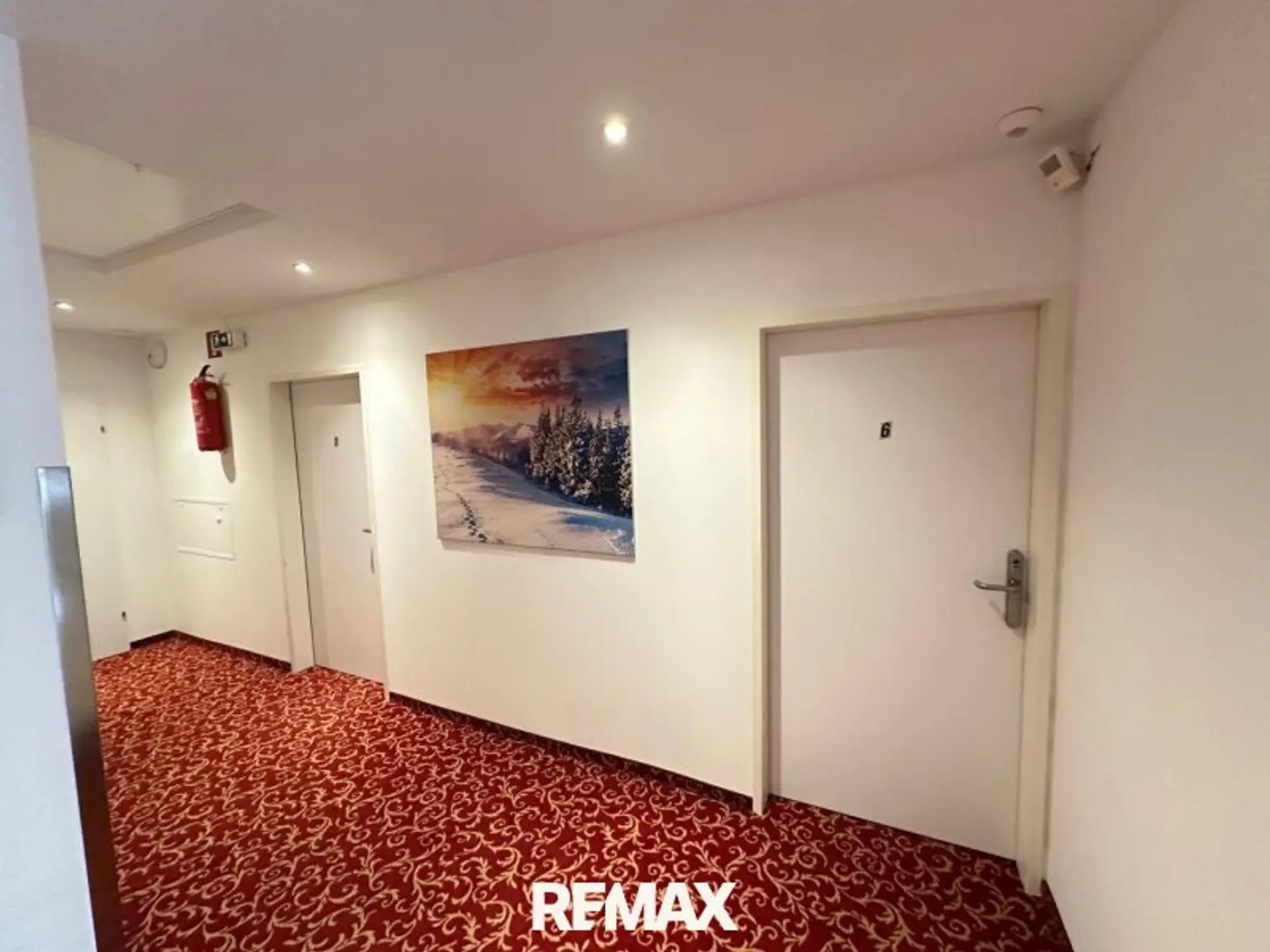 Eingang Zimmer Pension