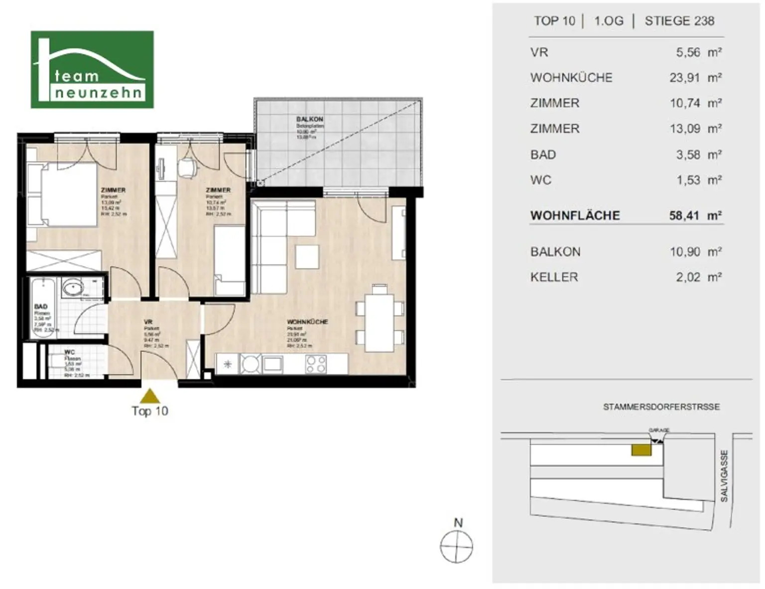 Moderne 3-Zimmer Wohnung inkl. Einbauküche und Balkon - ab Jänner 2026 beziehbar!