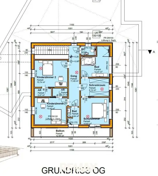 Grundriss Einreichungsplan OG