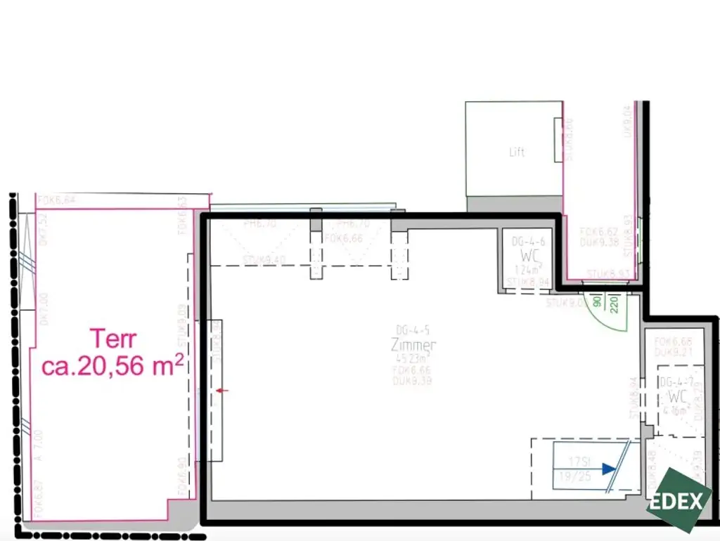 Klimatisierte 3-Zimmer-Maisonette mit Terrasse