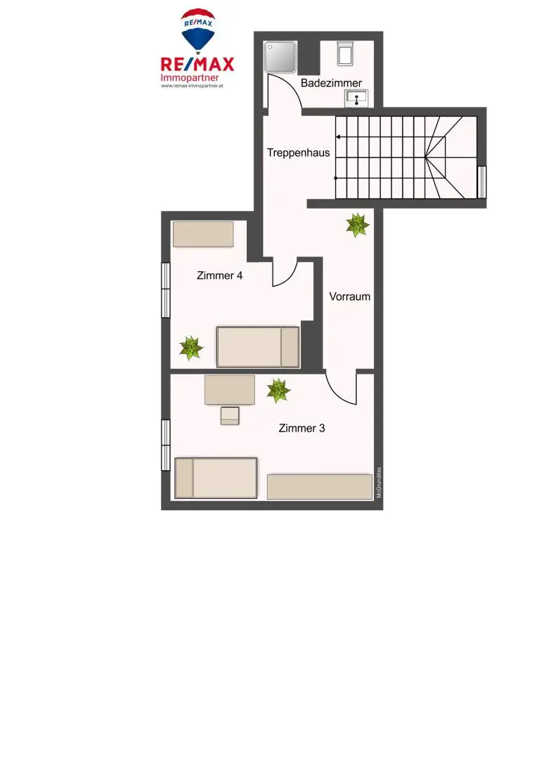 Grundrissplan (DG - Haupthaus)