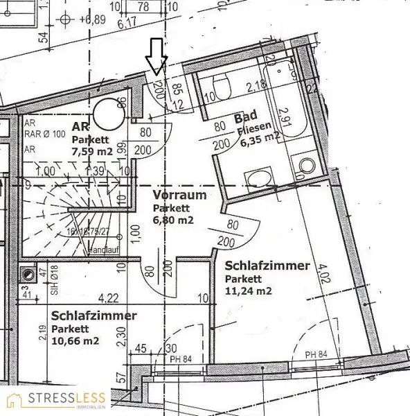 Exklusive 3-Zimmer Maisonette-Wohnung im Herzen von Korneuburg mit 2 Balkonen und imposanter Dachterrasse