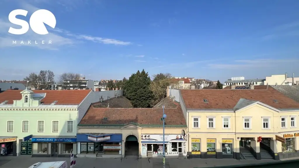 # SQ - ROHDACHBODEN MIT BAUBEWILLIGUNG & ERWEITERBARE WOHNUNG IM 2. OBERGESCHOSS IN ZENTRALER LAGE AM SPITZ IN FLORIDSDORF