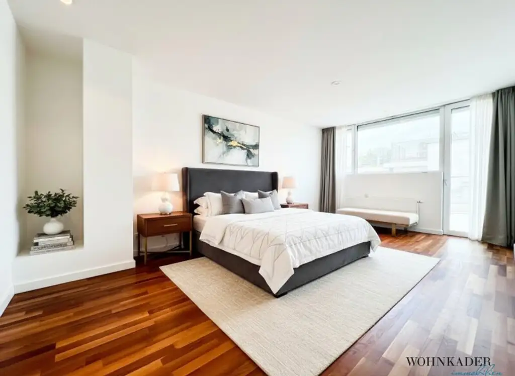 Exklusive 130 m² Dachgeschosswohnung mit Terrasse, Dachterrasse und atemberaubendem Blick auf den Stephansdom