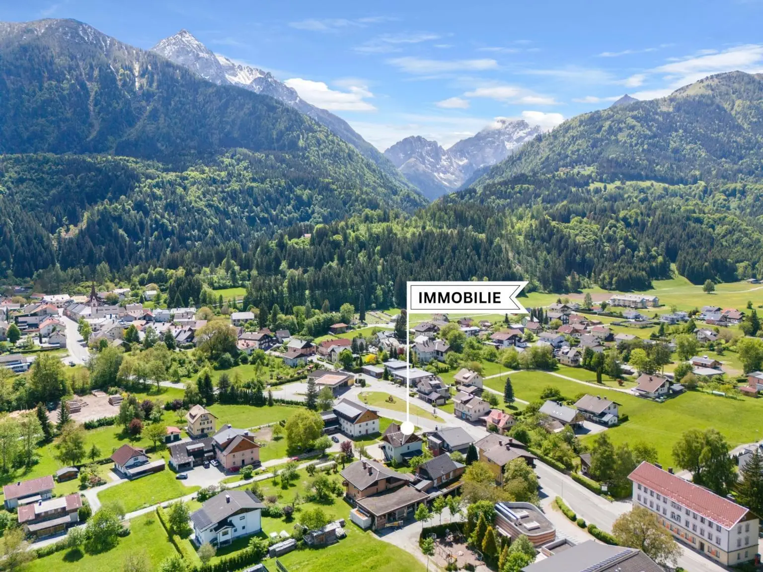 Schöne Lage der Immobilie mit Blick nach Süden