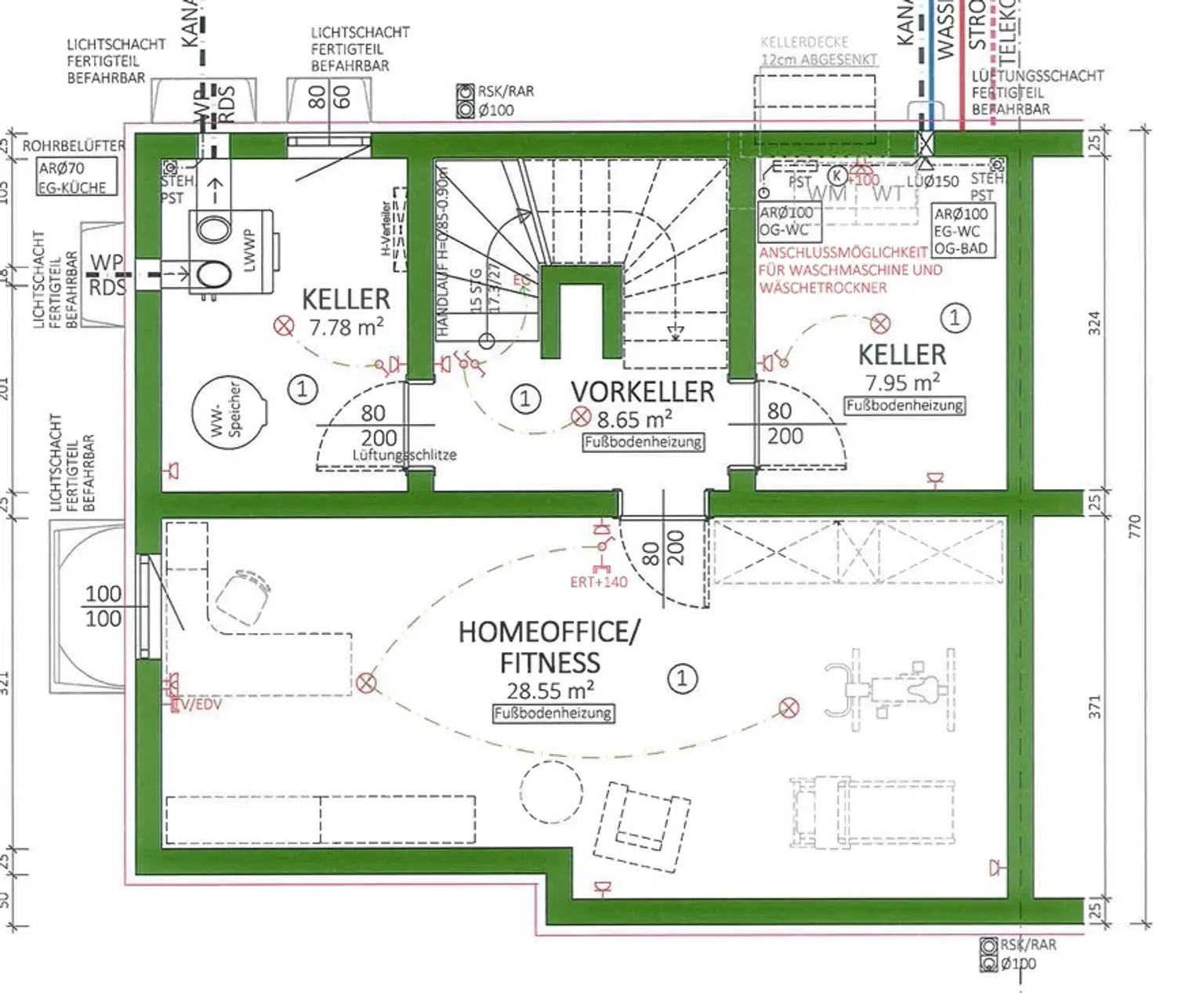 Plan Kellergeschoss