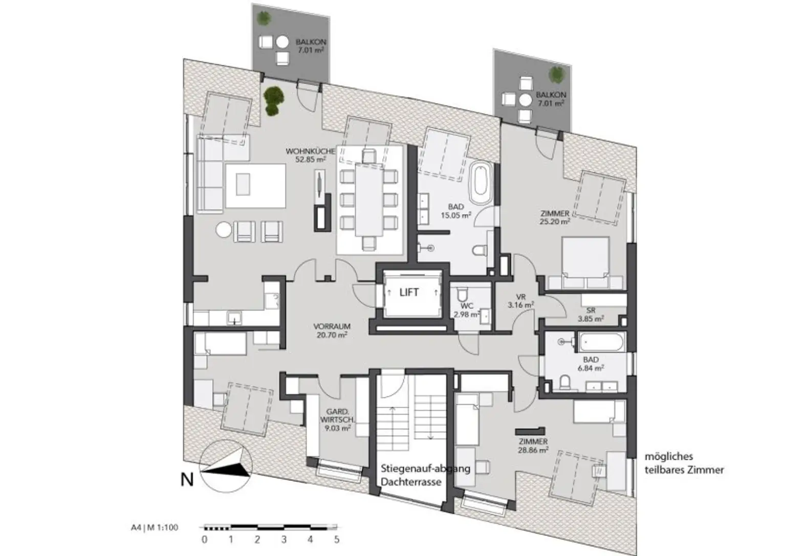 LUXUS Penthouse mit jeglichem Komfort