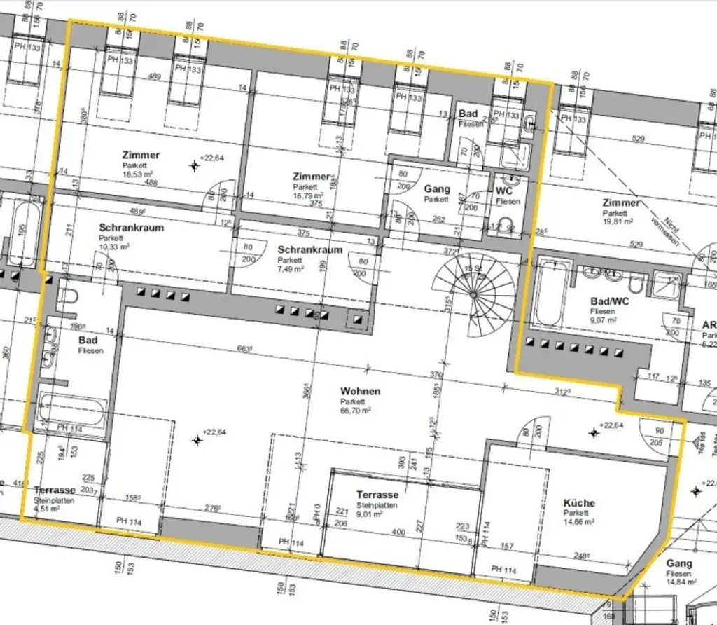 SKYLINE ROOFTOP APARTMENT : DG-Maisonette mit 2 Terrassen