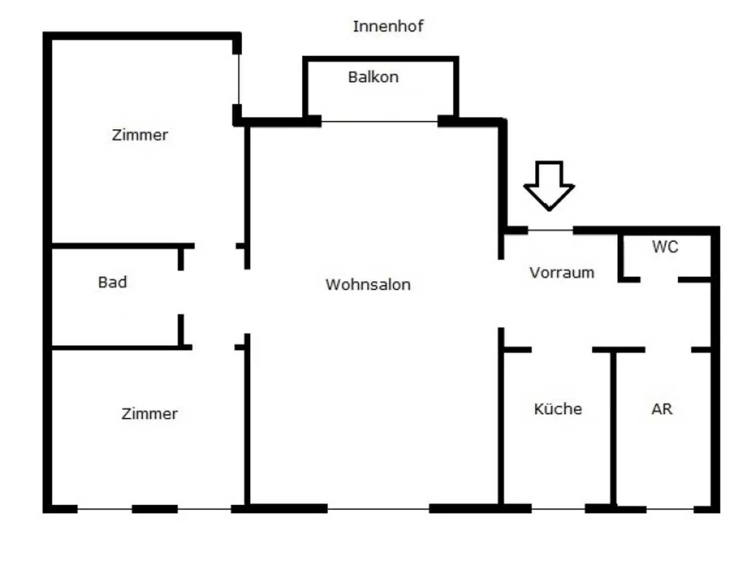 LINDENGASSE - Weitläufiger Wohnraum mit Balkon