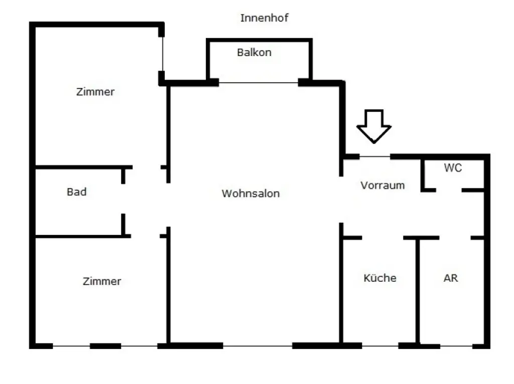 LINDENGASSE - Weitläufiger Wohnraum mit Balkon