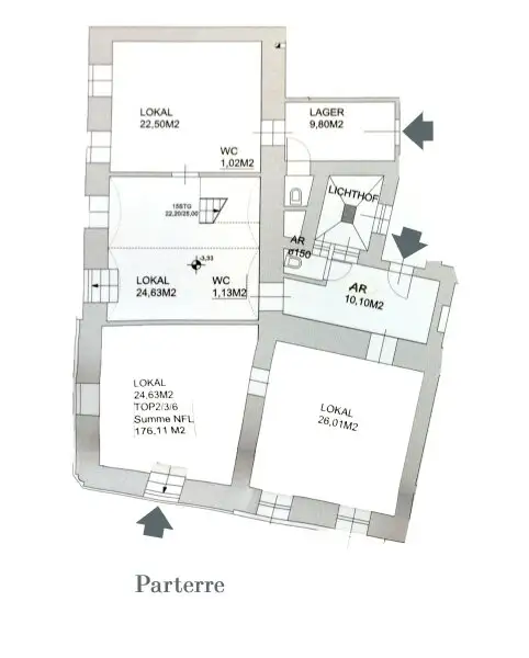 2 in 1! Geschäftsfläche + Wohnung nähe U3 Rochusmarkt! Sanierungsbedürftig!