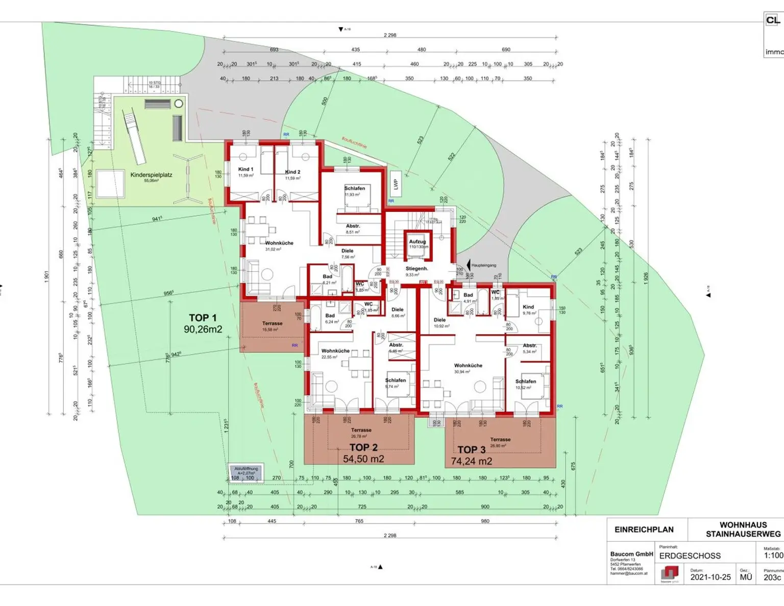 Bauträgerprojekt Ebenau für 7 Wohneinheiten