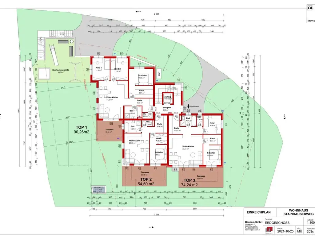 Bauträgerprojekt Ebenau für 7 Wohneinheiten