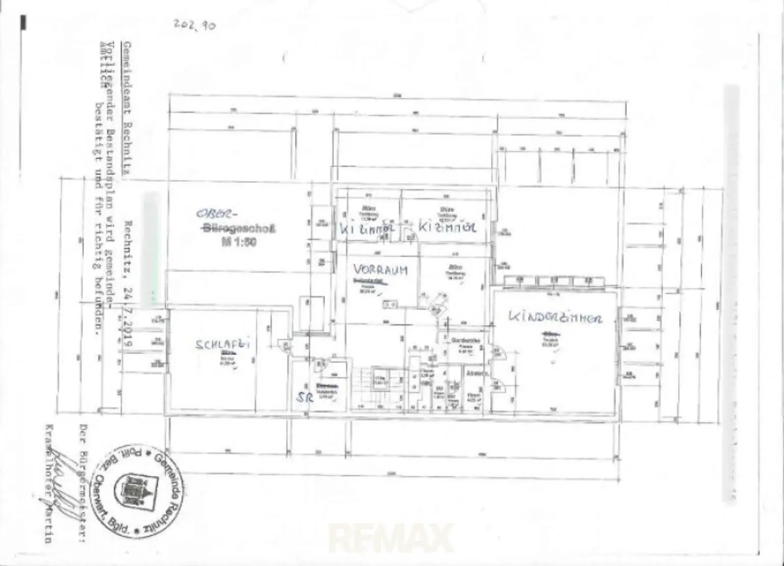 Rechnitz Grundriss OG