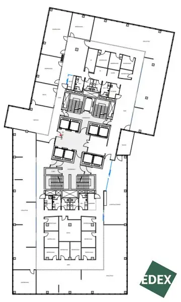 Schönes Büro im Saturn Tower