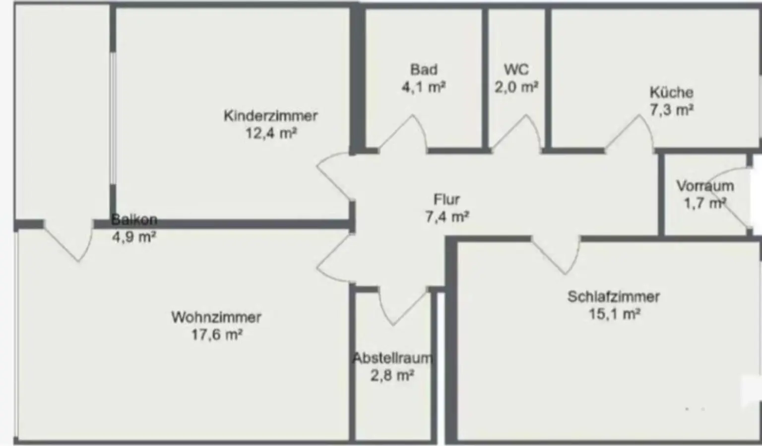 Charmante 3-Zimmer-Wohnung mit Loggia in Salzburg