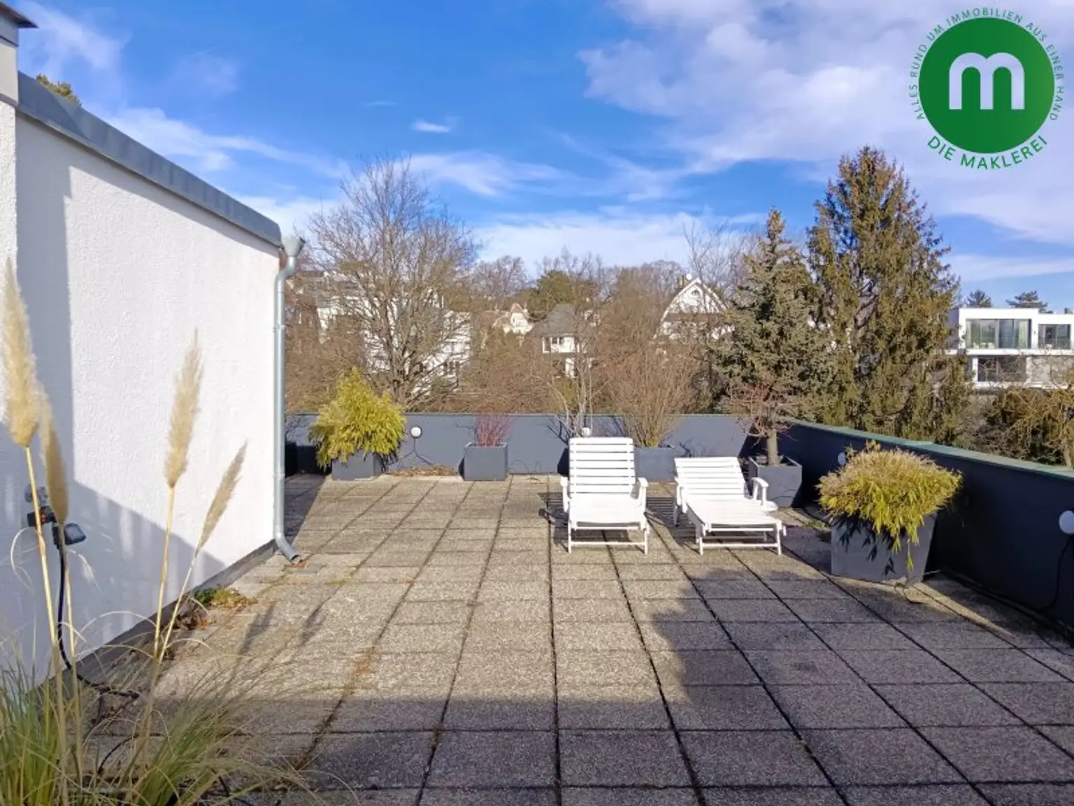 100m² Dachterrasse