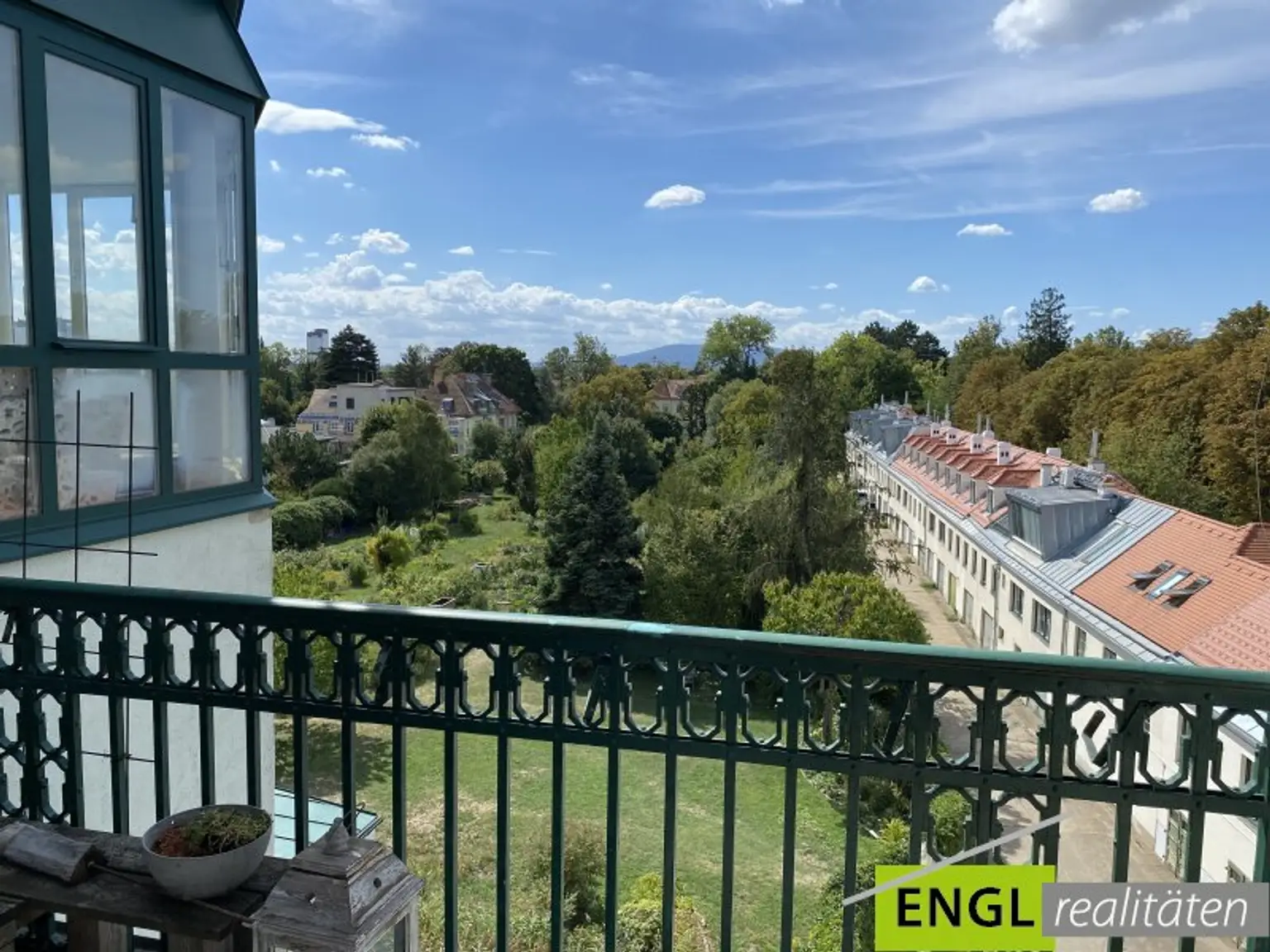 Blick vom Balkon