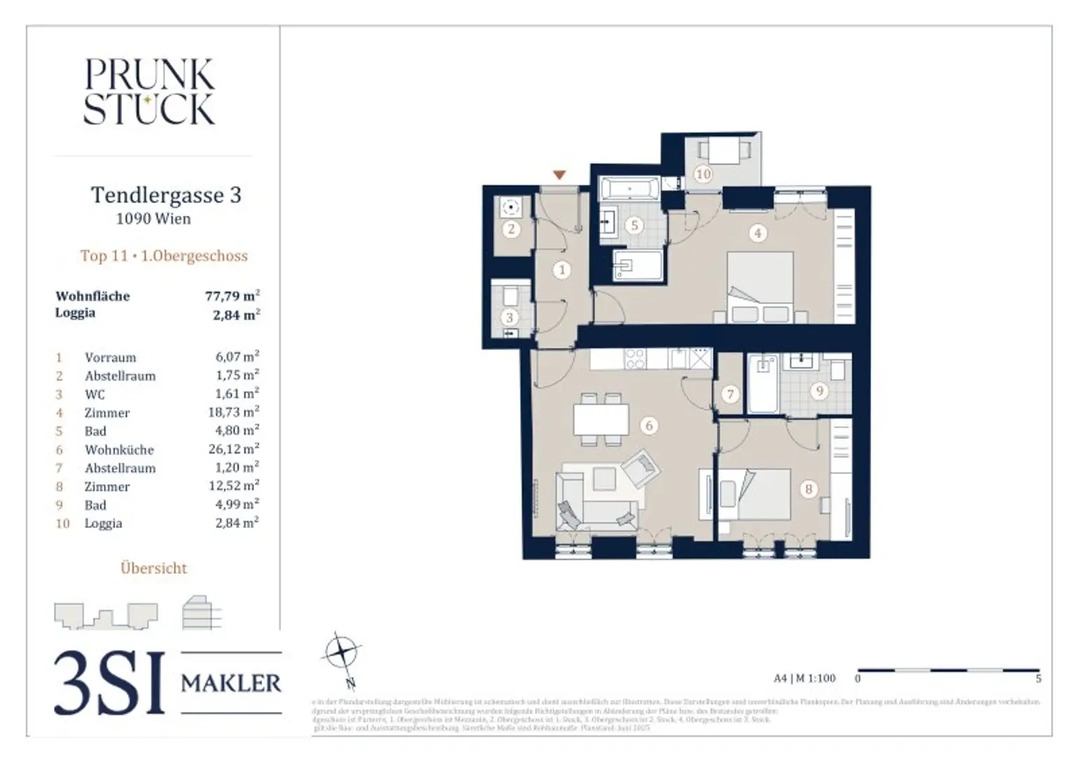 PRUNKSTÜCK: Exklusiver Altbauflair: 3-Zimmer-Wohnung mit Loggia