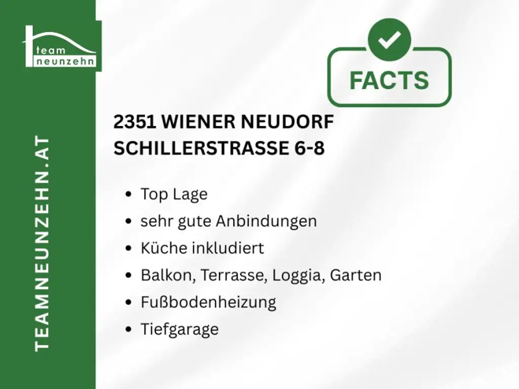 Exklusive Mietwohnungen & Geschäftslokale in Wiener Neudorf – Schillerstraße 6–8. - WOHNTRAUM