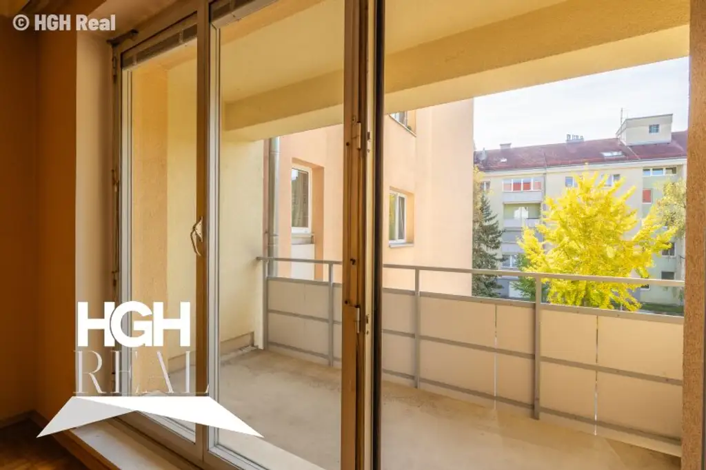 1220 Wien Helle 2-Zimmer Wohnung mit hofseitiger Loggia im 2. Liftstock Nähe U1 mit Potenzial für 3 Zimmer