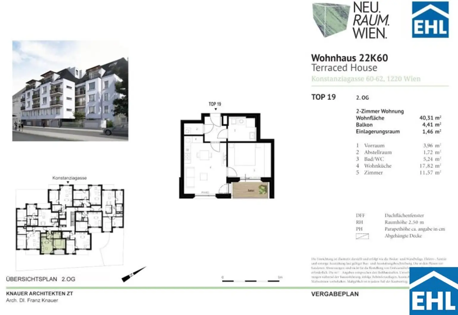 2-Zimmer Wohnung mit Balkon nahe Hirschstettner Aupark