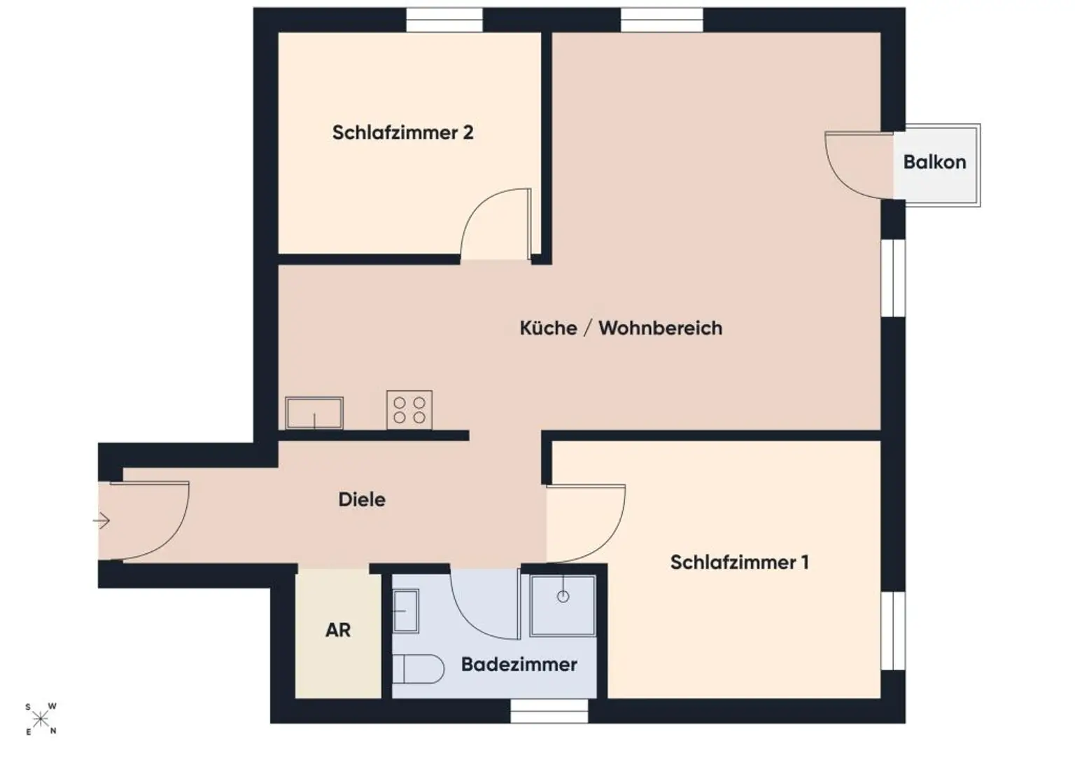 Grundriss ohne Maßstab