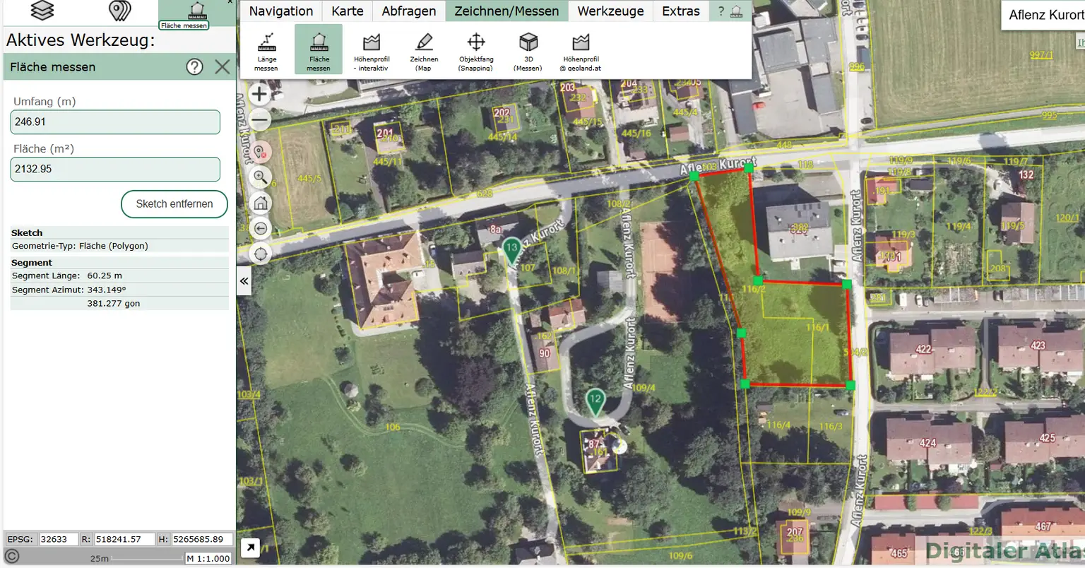 *** Ruhig, zentral, naturnah 2219 m² Baugrund im Herzen von Aflenz Kurort***