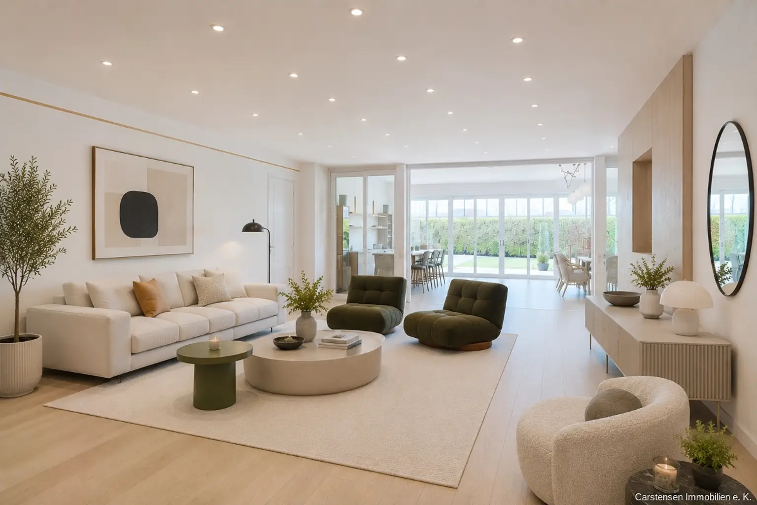 Wohnzimmer Virtuelles Staging mit KI