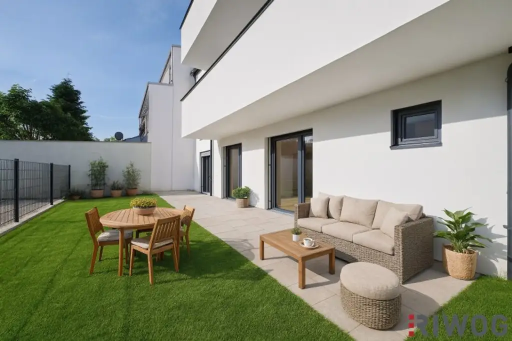 ERSTBEZUG nach ERRICHTUNG | Gartenwohnung mit großer Wohnküche | Luftwärmepumpe | Parkplatz | sofort bezugsbereit