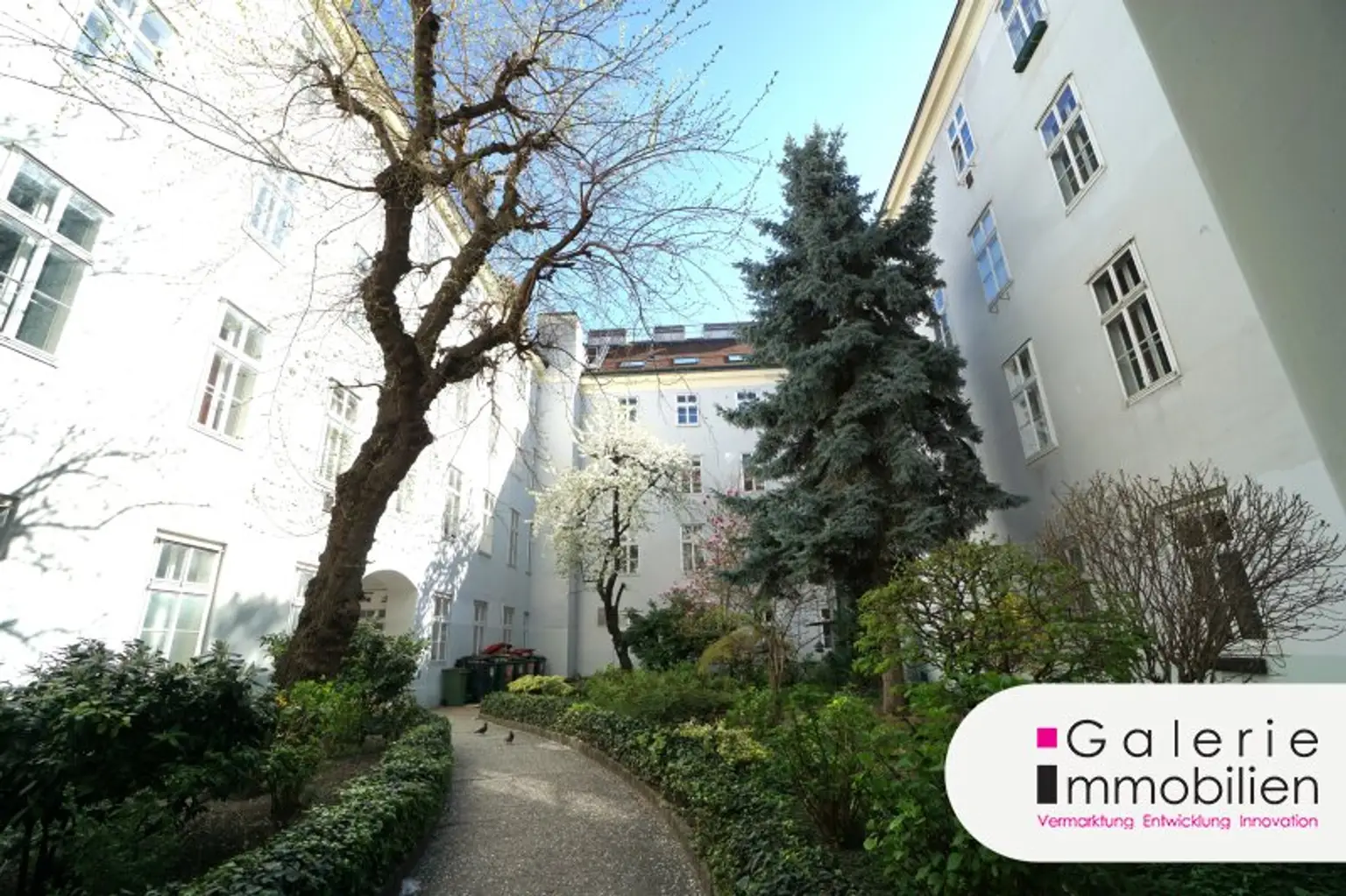 Begrünter Innenhof