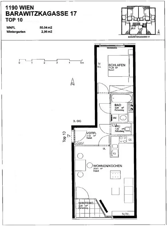 Hervorragend geschnittene 2-Zimmer-Wohnung mit Wintergarten!