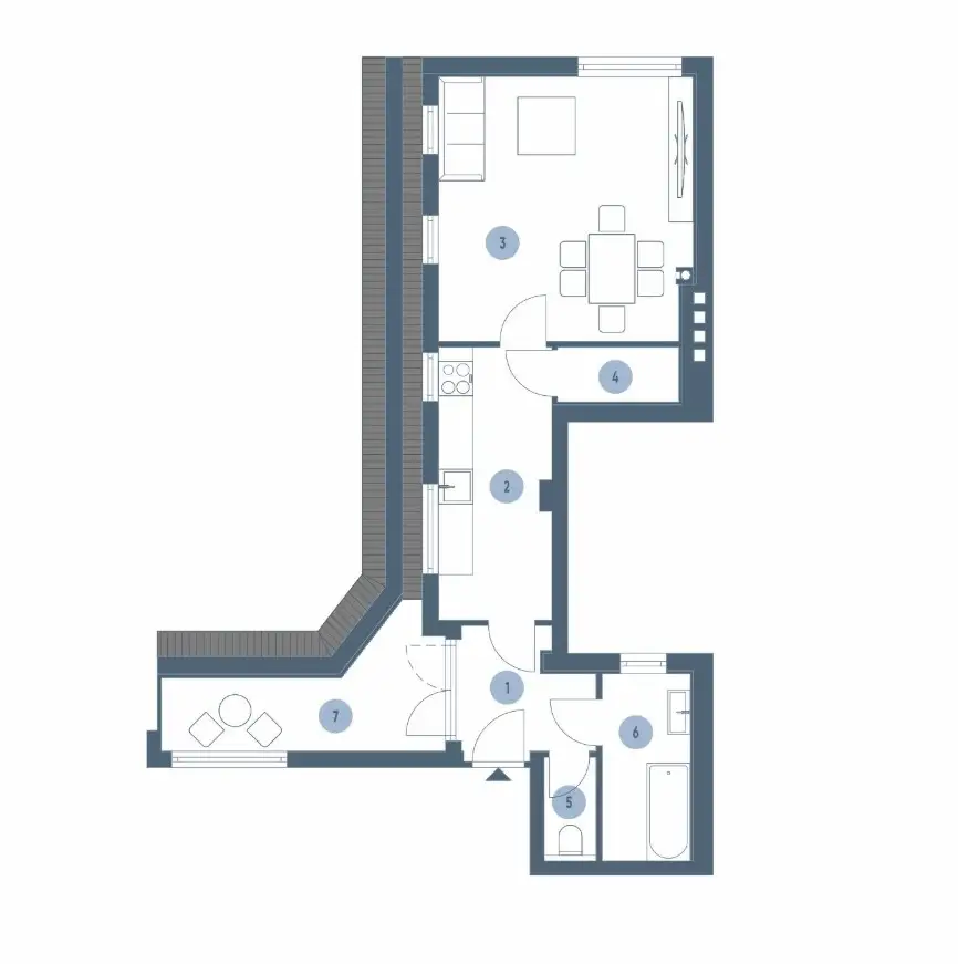 Kompakt & komfortabel – charmante Dachgeschoßwohnung mit Sonnenterrasse!